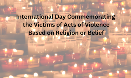 International Day Commemorating the Victims of Acts of Violence Based on Religion or Belief